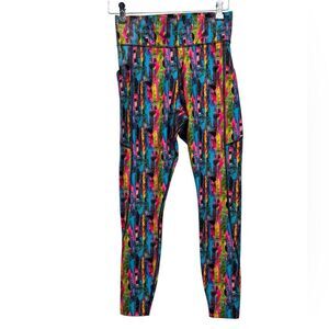 Helen Steele X Dunnes Stores Bright Colorful Active Leggings Womens Medium